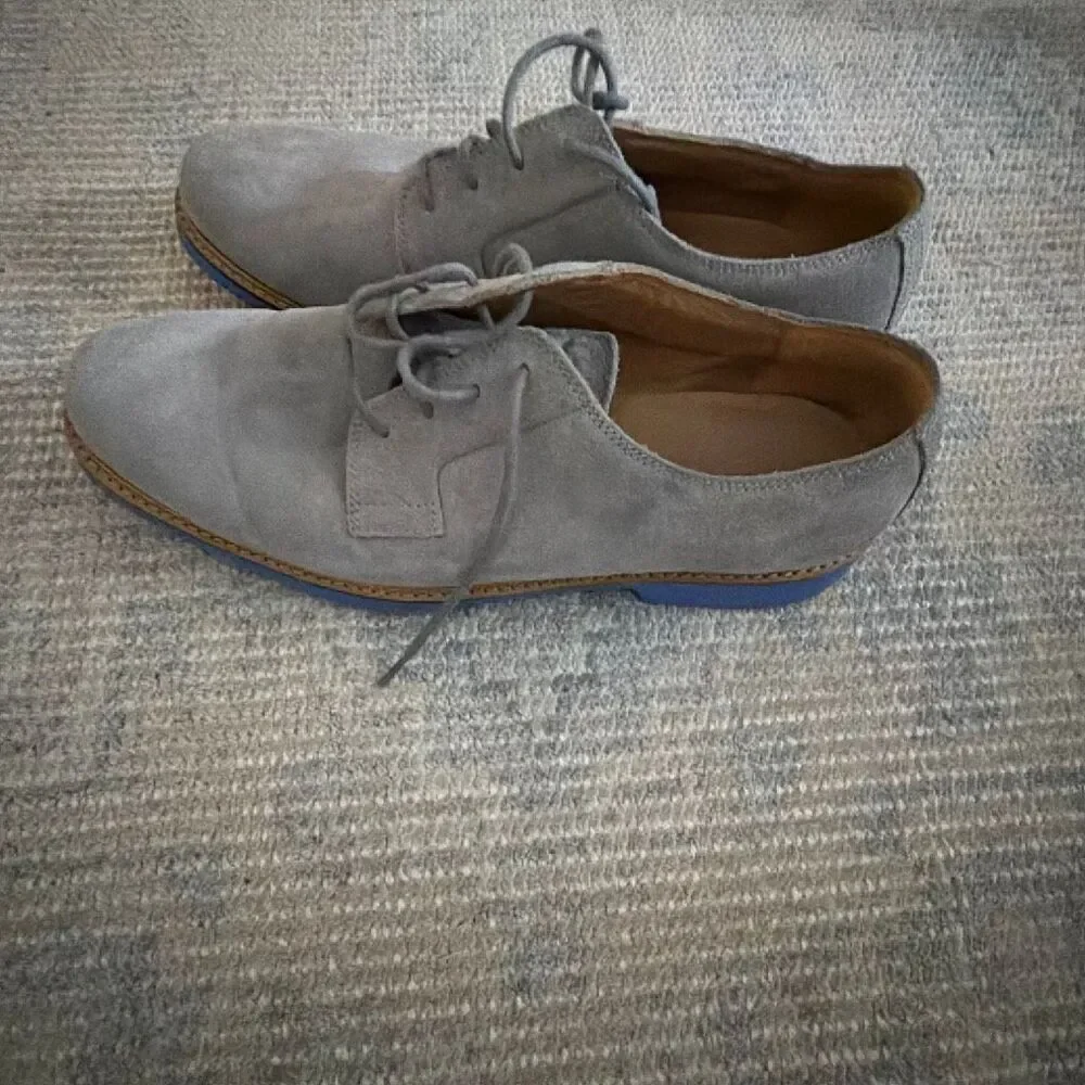 Cole Haan Men's Great Jones Plain Toe Oxfords Ironstone Suede size 9